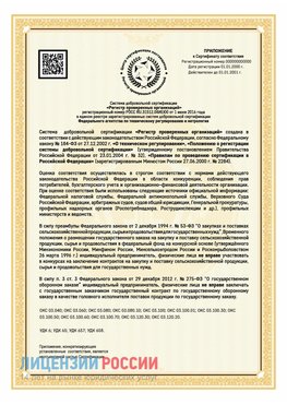 Приложение к сертификату для ИП Серпухов Сертификат СТО 03.080.02033720.1-2020
